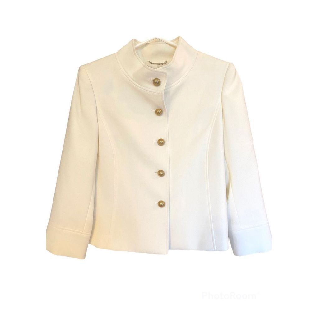 Alex Marie Off White Cropped Jacket Sz 8 NWT